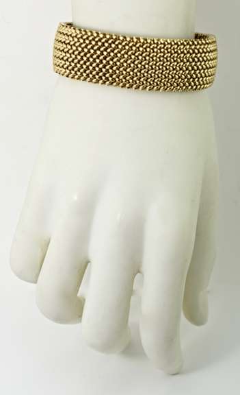 Outstanding Heavy 14K Woven Bracelet