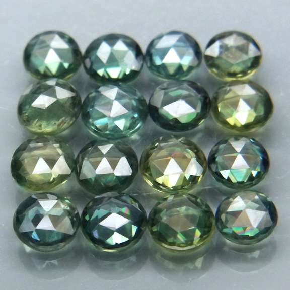 Eye to VS clarity! 3.24ct rose cut Australian Sapphire set