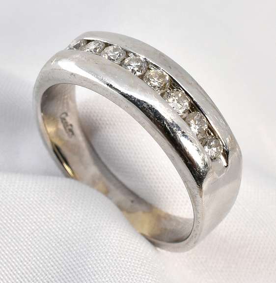 Man's WG Channel Set Diamond Band