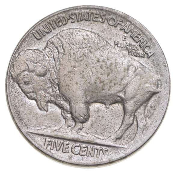 1913-S Indian Head Buffalo Nickel - Type 2
