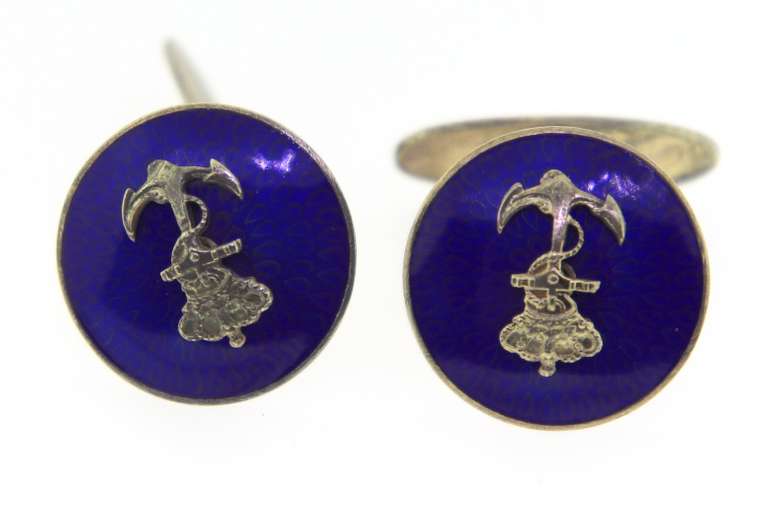 Sterling Silver Cufflinks and Tie Pin