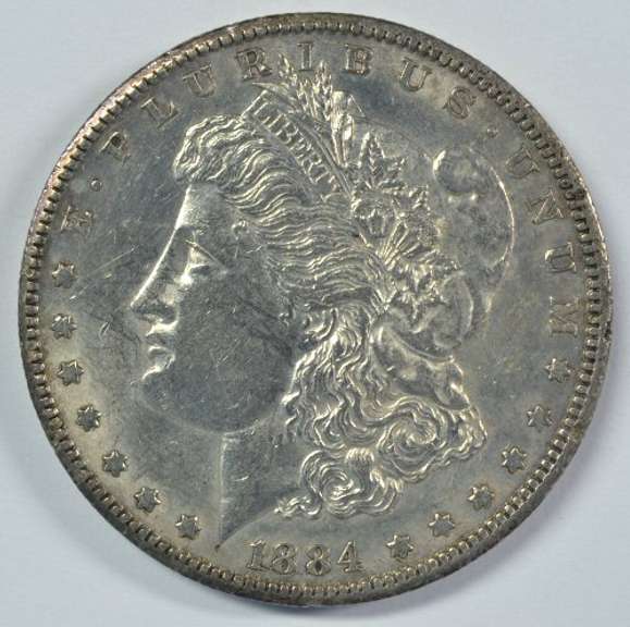 Near Mint 1884-CC Morgan Silver Dollar. Full strike