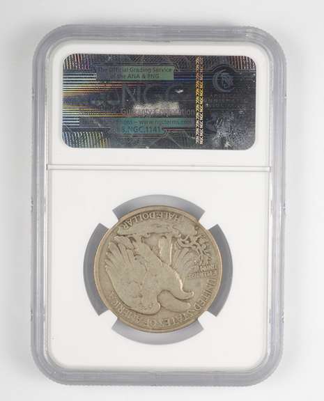 VF25 1938-D Walking Liberty Half Dollar - Graded NGC