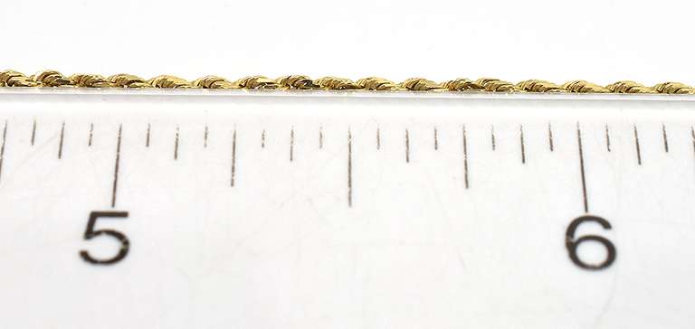 Nice 24-Inch Rope Chain in 14KT Yellow Gold