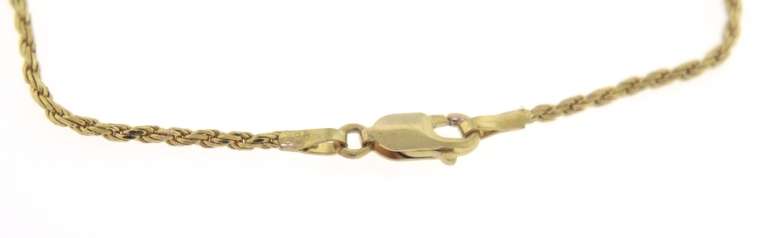 Simple Yellow Gold Rope Bracelet