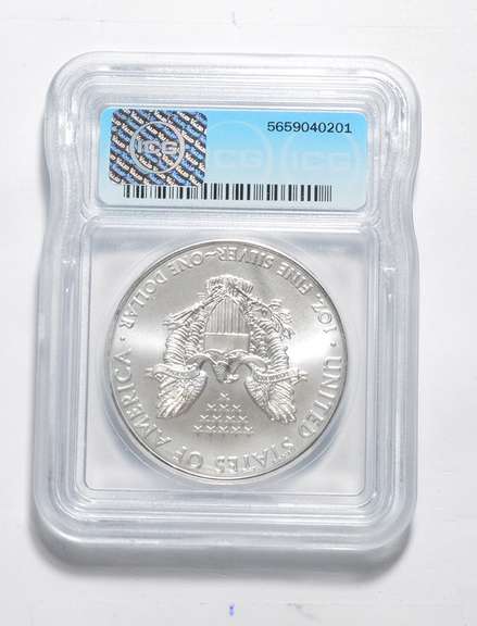 MS70 2015(P) American Silver Eagle - Minted At Philadelphia - ICG