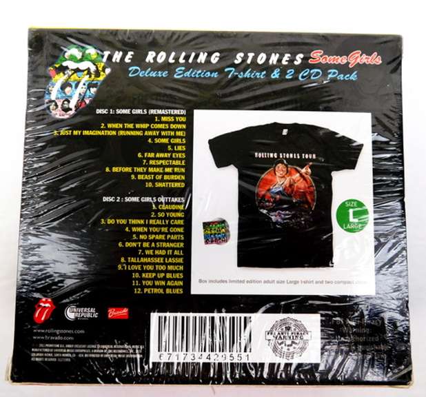 Sealed 2011 Some Girls Rolling Stones T Shirt & 2 CD's