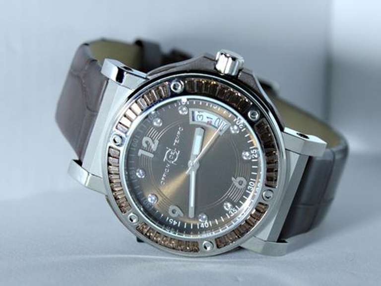 Leather and Crystals Timeless Timepiece