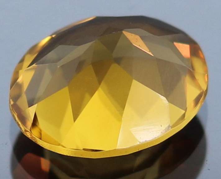 Vibrant 3.38ct 12x10mm oval cut Citrine