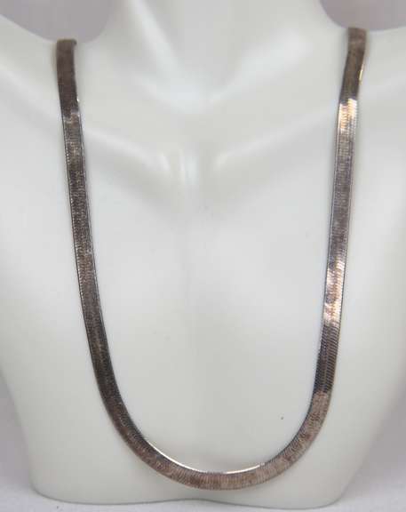 Italian Sterling Silver Snake Necklace