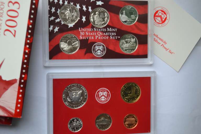 2003 & 2006 US Mint Silver Proof Sets