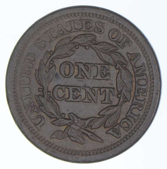 1855 Braided Hair Large Cent