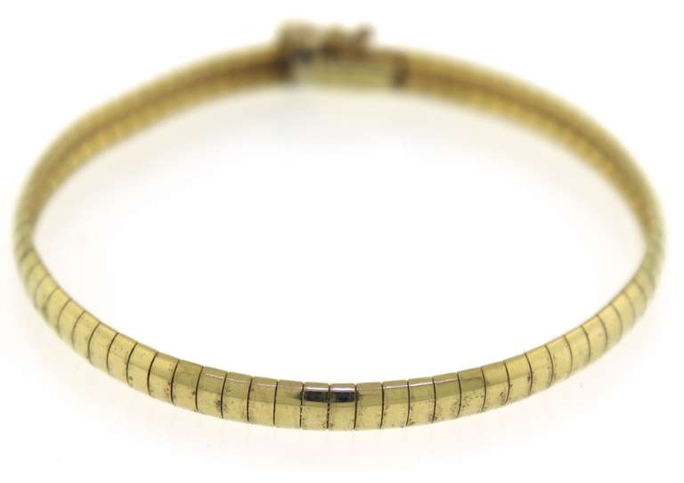 Graceful Omega Yellow Gold Bracelet