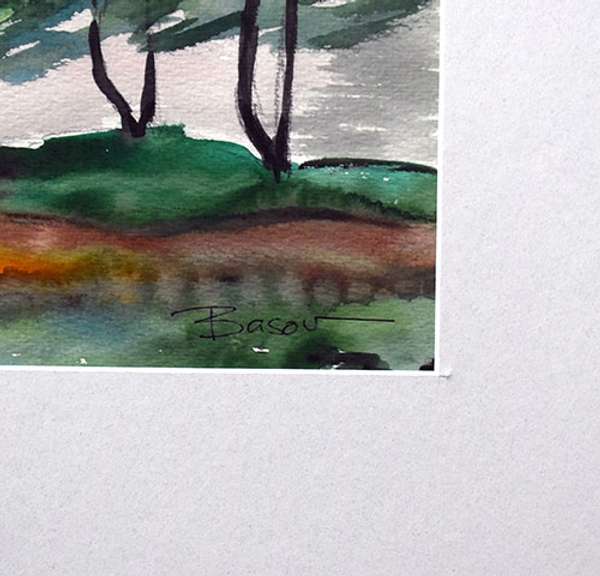 Collectible Nikolay Basov Original Watercolor