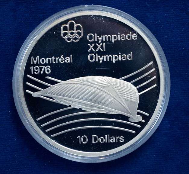 1976 Canada Proof 10 Dollars  Olympic Stadium