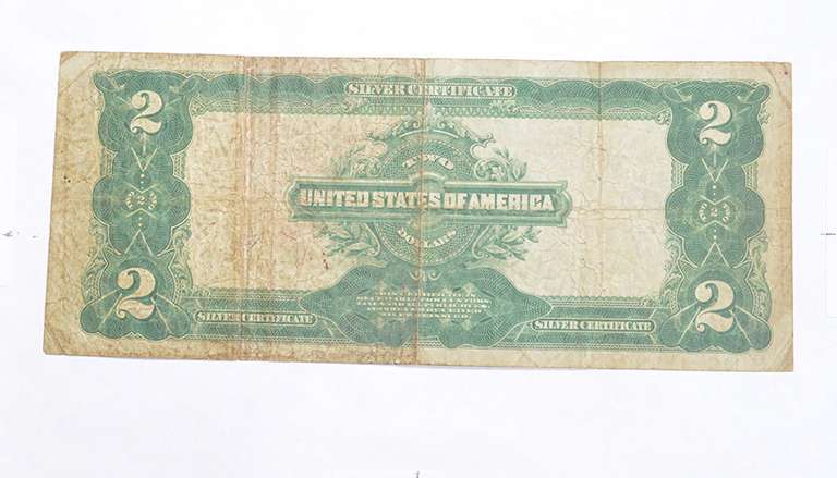 1899 $2.00 Silver Certificate - Large Note