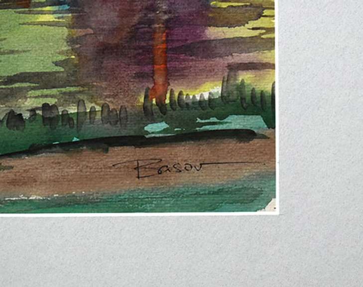 Fantastic Nikolay Basov Original Watercolor