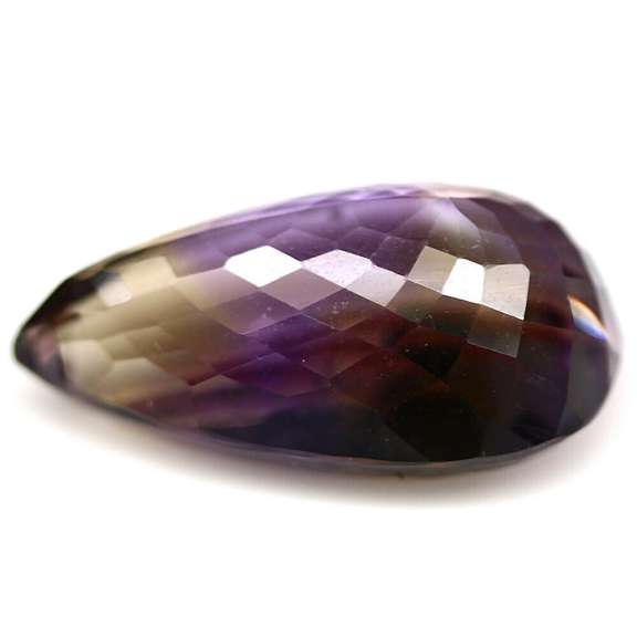 Elegant 21.68ct pear cut Bolivian Ametrine