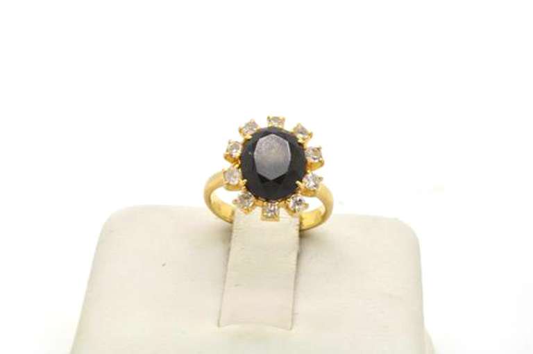 18kt Diamond and Sapphire Cocktail Ring
