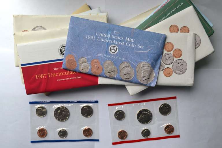 2 Each US Mint Set Lot 1974-1994