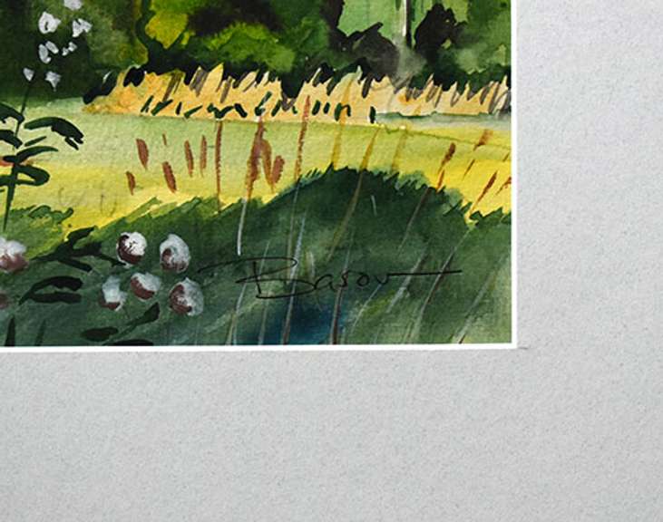 Original Nikolay Basov Watercolor On Paper