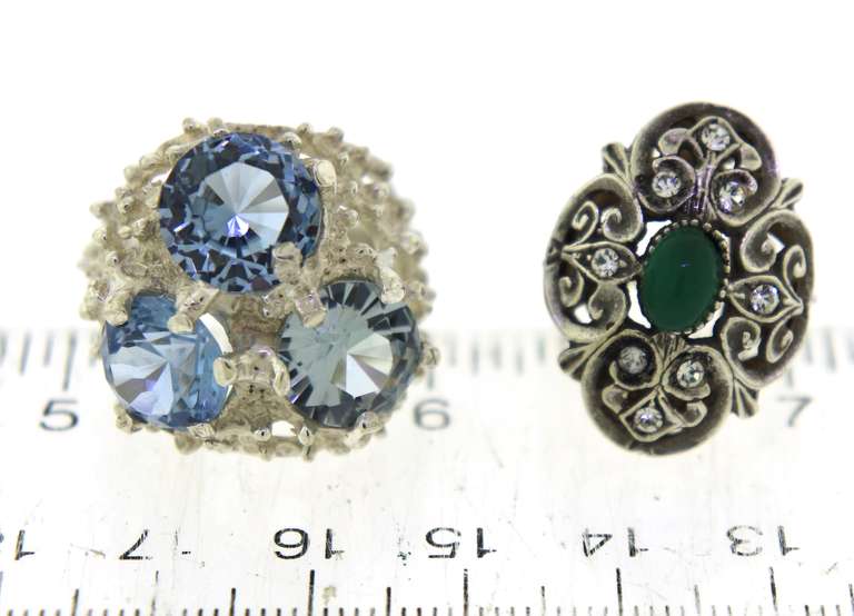 Group of 2 Sterling Silver Rings