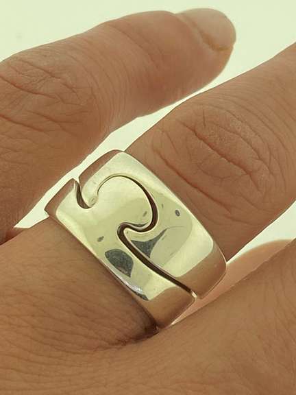 Sterling Silver Two Become One Ring