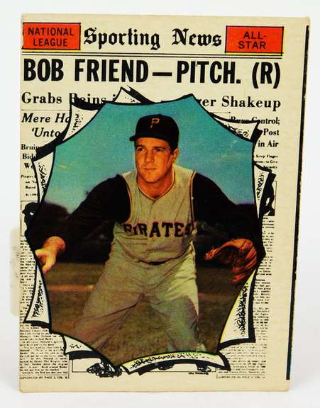 Bob Friend National League All-Star Baseball Card