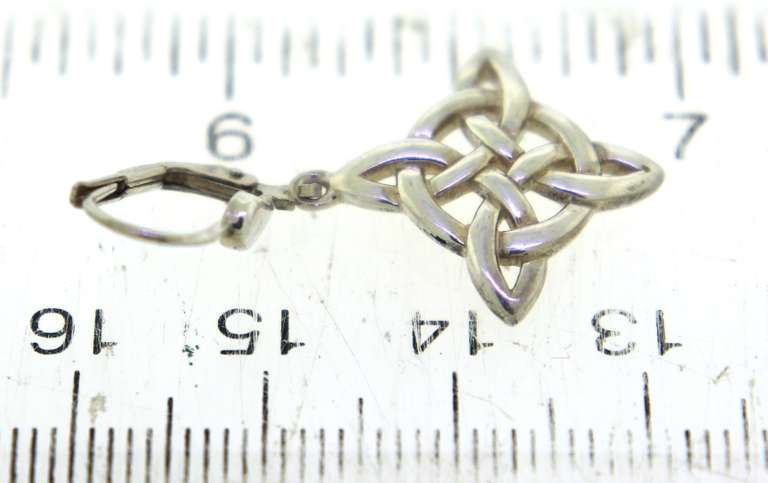 Set of Celtic Knot Pendant and Earrings