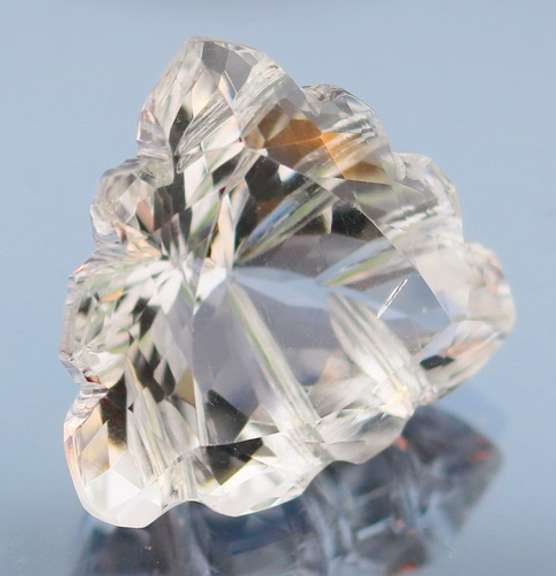All natural! Gem grade! 54.13ct fancy trillion cut Quartz