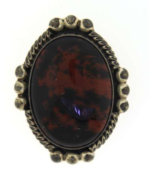 Vintage Sterling Silver Mexico Amber Pendant