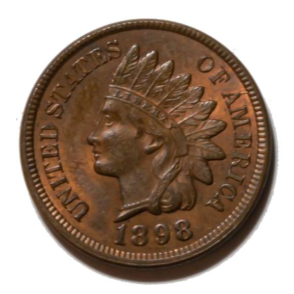 1898 Full Diamonds BU Indian Head Cent