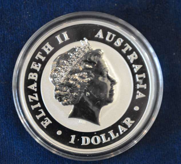 2012 Colorized Koala 1 OZ Silver Dollar