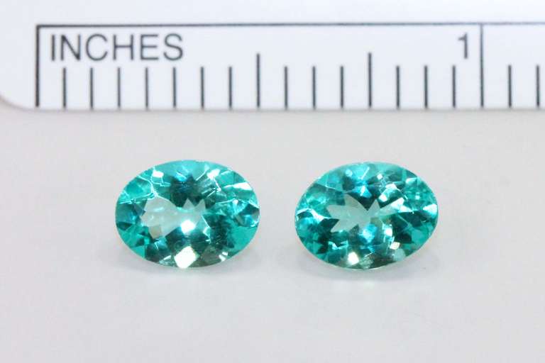 Shimmering Natural Apatite Pair - 2.40 cts.