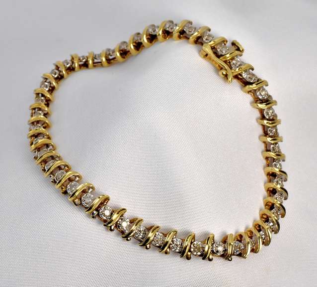 Sweet "S" Link Diamond Bracelet