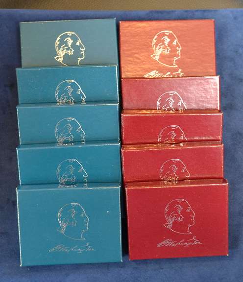 Lot OF 10 Washington Silver 50c Commems