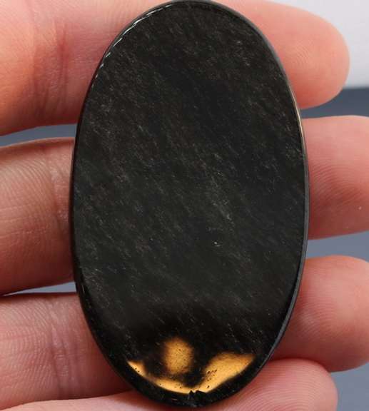 Gorgeous! 84.29ct silver sheen American Obsidian