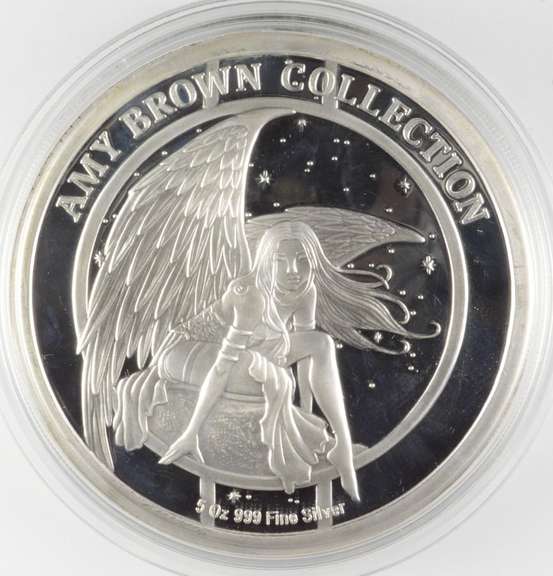 Amy Brown Collection Discovery 5 T Oz .999 Silver Pf Anonymous Mint