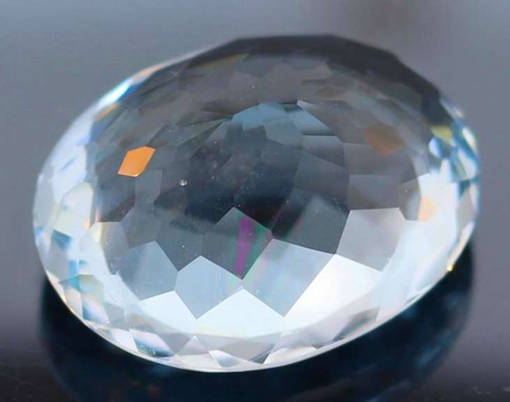 Designer 24.85ct aqua blue Hydrothermal Quartz