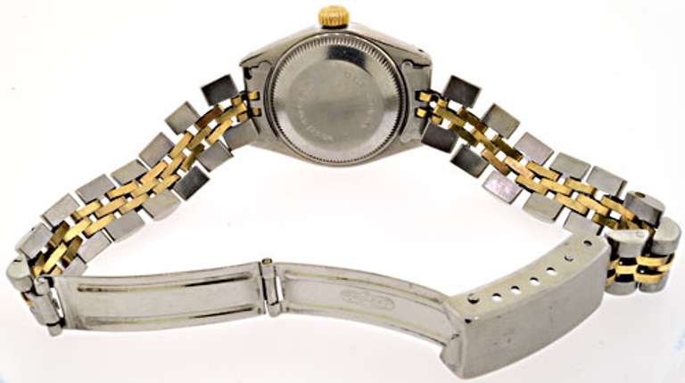Two Tone Ladies Rolex with Gold Dial
