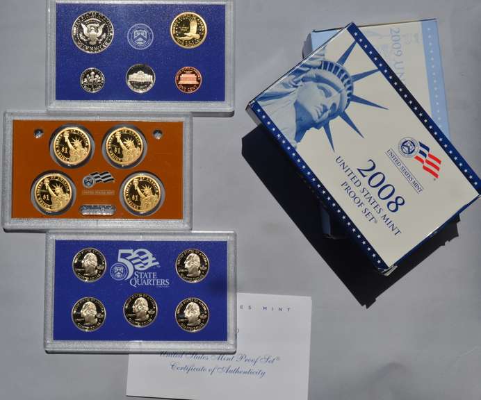 2008 & 2009 US Proof Sets.