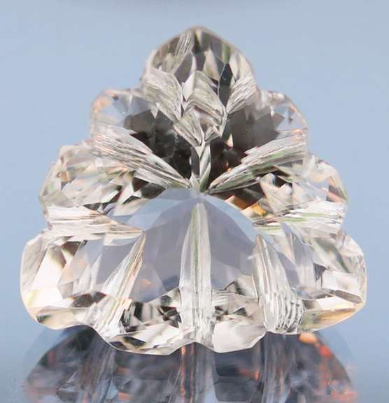 All natural! Gem grade! 54.13ct fancy trillion cut Quartz