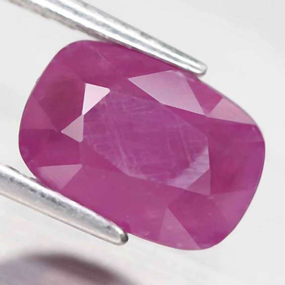Gorgeous violet red unheated 3.32ct Ruby