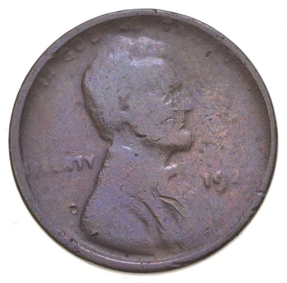 1922 Lincoln Wheat Cent - No D
