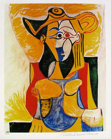 Pablo Picasso, Seated Woman With Yellow
