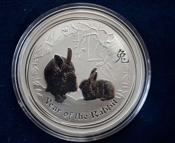 2011 Australia Year OF The Rabbit 1 Dollar Silver Coin