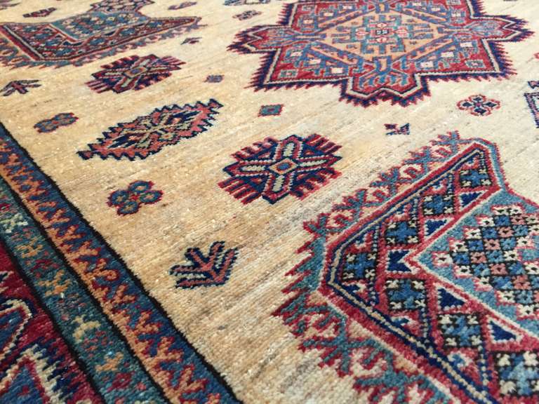 STUNNING FINE SUPER KAZAK RUG 5.7x8