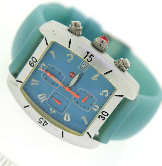 Michele Urban Chronograph Blue Dial Watch