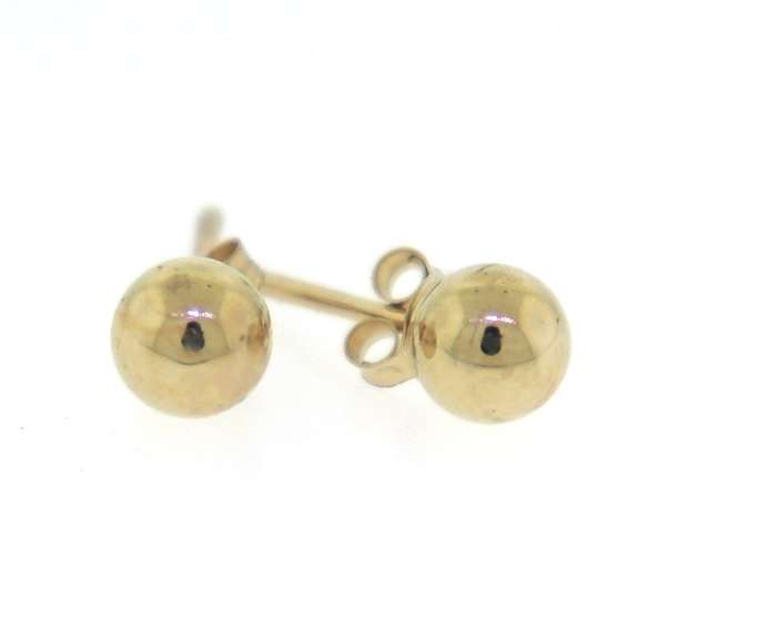Nice Yellow Gold Ball Earrings