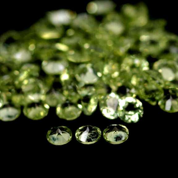 Brilliant 5.21ct set of matched diamond cut Peridot